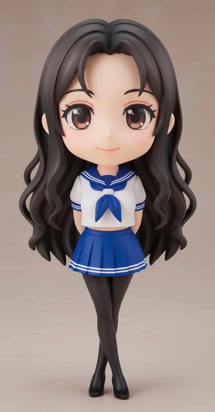 Cute chibi character example for the SnapTo3D chibi 3D model generator